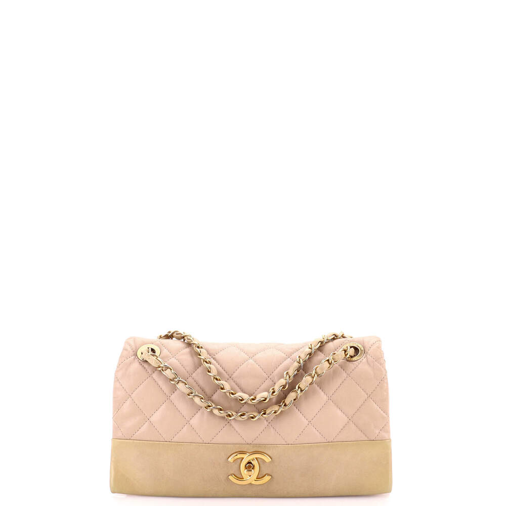 Chanel Jumbo Soft Elegance Flap Bag Quilted Distressed Calfskin